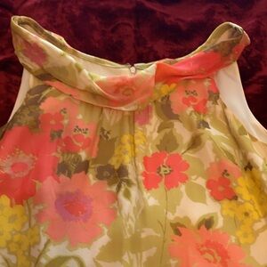 Garnet Hill floral dress sleeveless